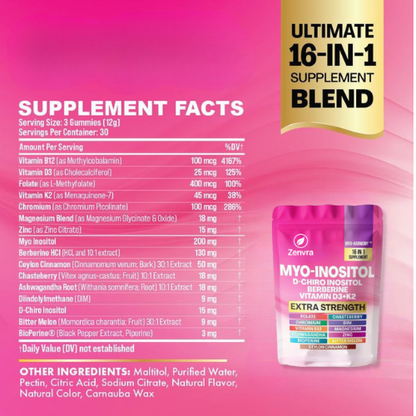 Zenvra™ 16-in-1 Hormone Gummies